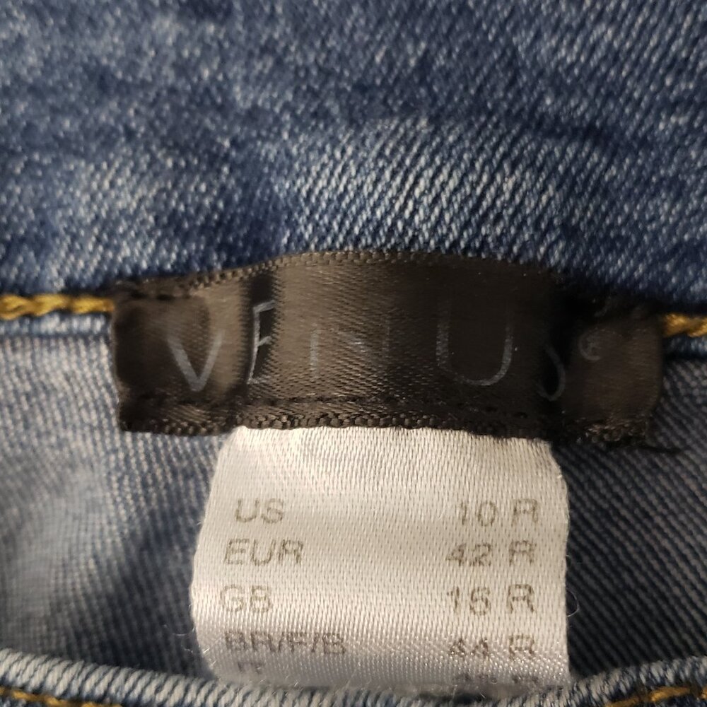 Venus Jeans Size 10 Skinny Mid Rise Blue Denim Stretch - Picture 10 of 10